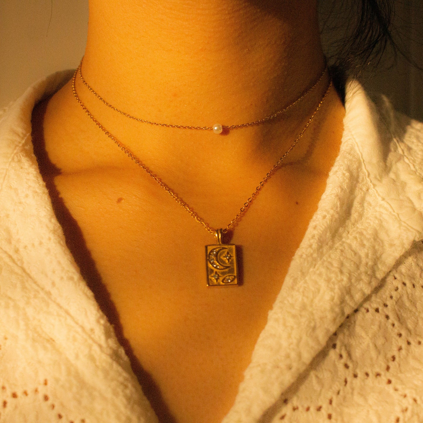 Perfect imperfect | Double layered pearl necklace
