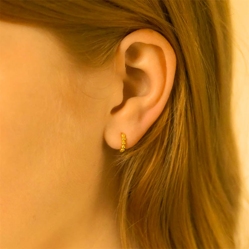 Life is a circle |  Gold Earrings Piercing