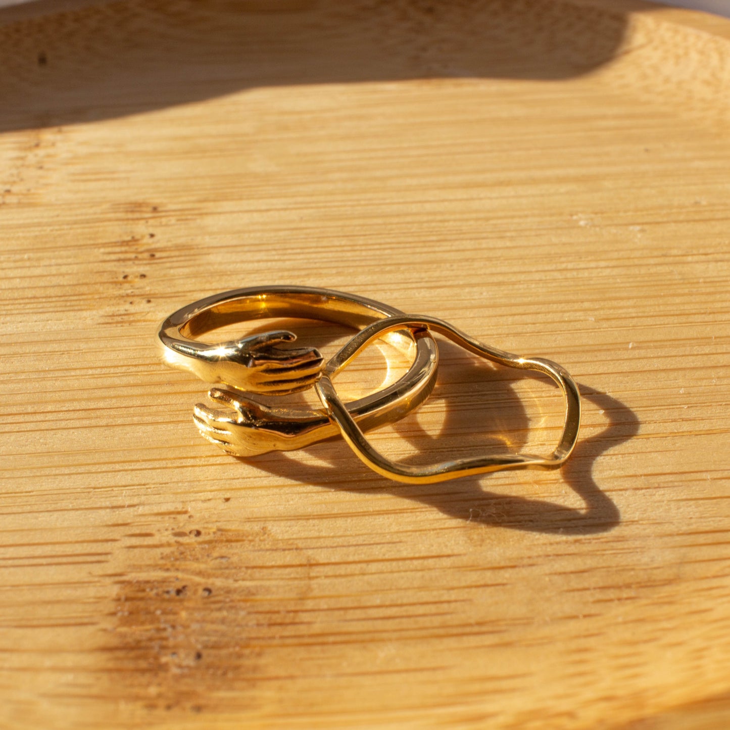 Love yourself more | hug ring | hands ring