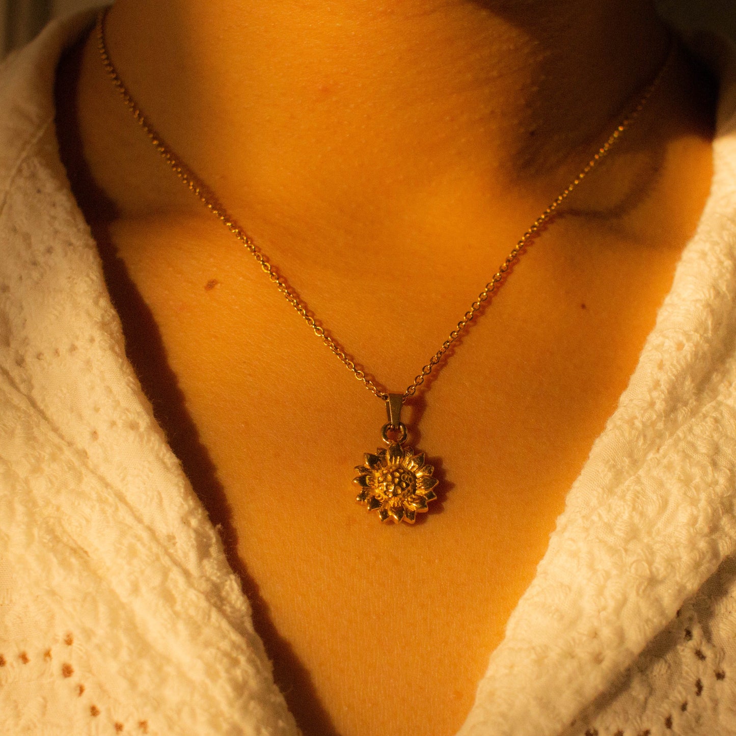 Be like a flower and turn your face to the sun | Sunflower necklaces